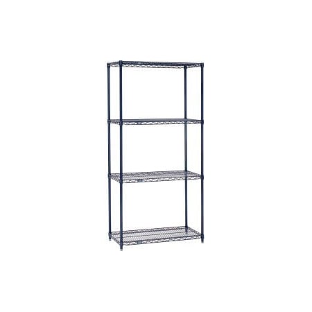 Global Equipment Nexelon    Wire Shelving Starter, 36"W x 14"D x 54"H 14365N